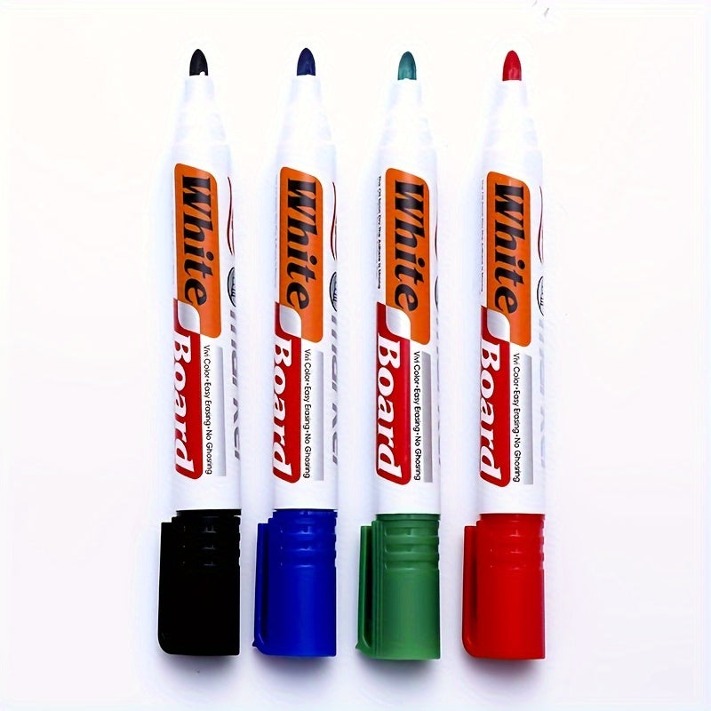 4PCS Erasable Whiteboard Markers β Perfect for Learning & Office Use - Multiple Styles
