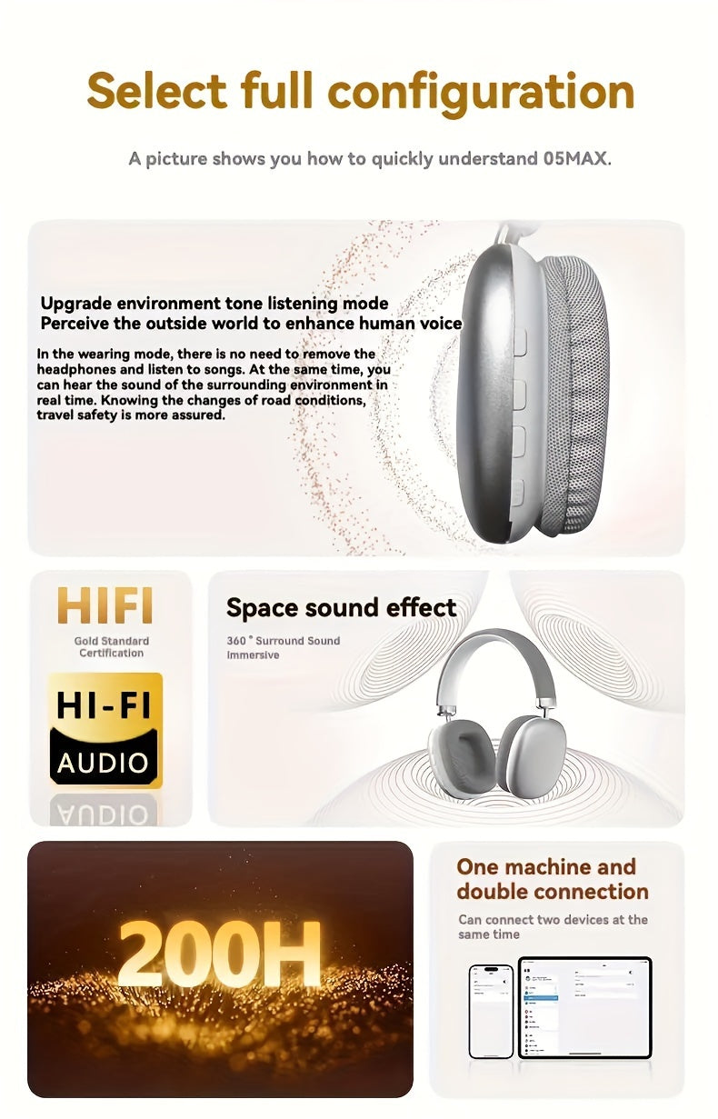 200H Wireless DJ Headphones โ Deep Bass, Noise Cancellation & Ultimate Comfort!