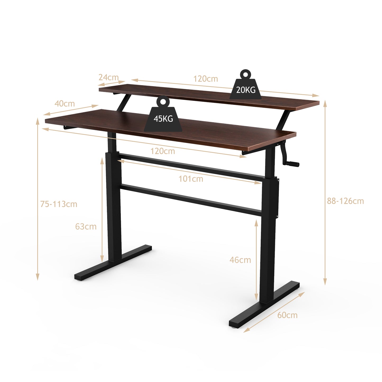 Height Adjustable Sit-to-Stand Desk β Ergonomic & Stylish
