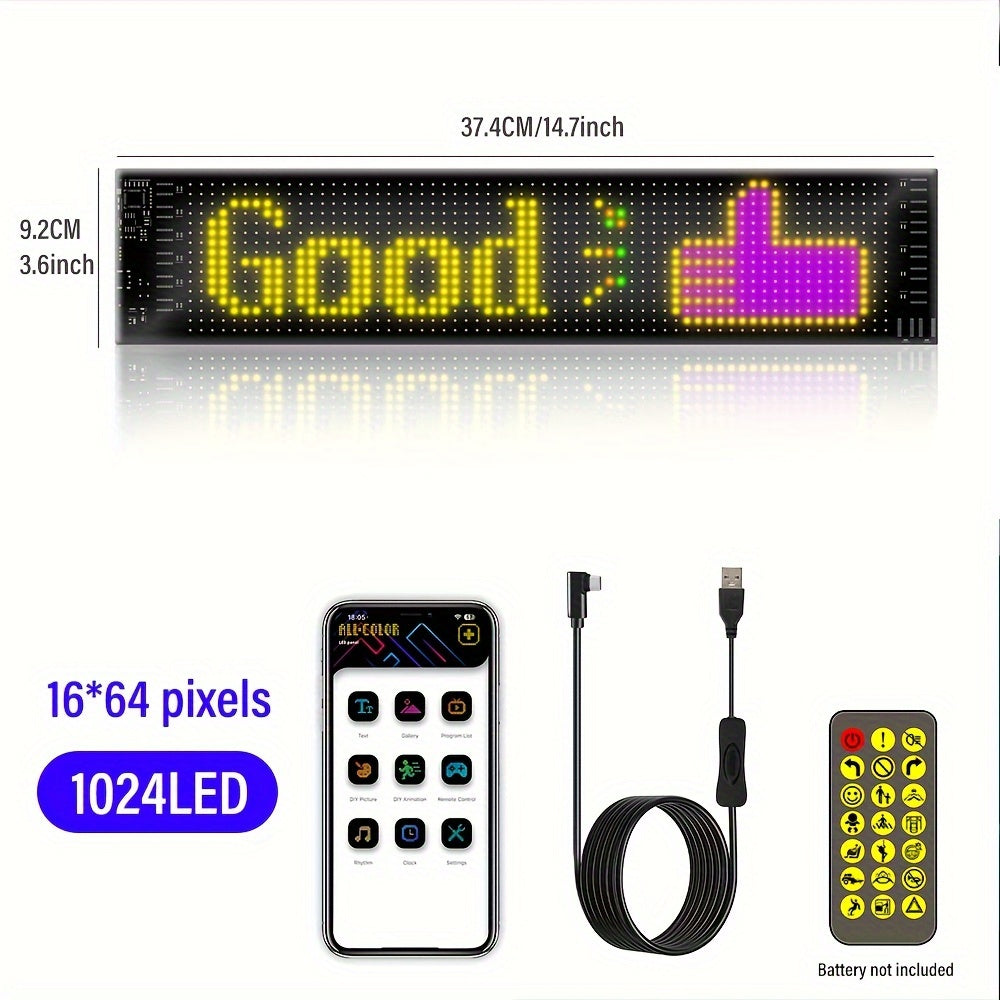 Programmable LED Pixel Soft Light Display โ DIY Text, Patterns & Animations