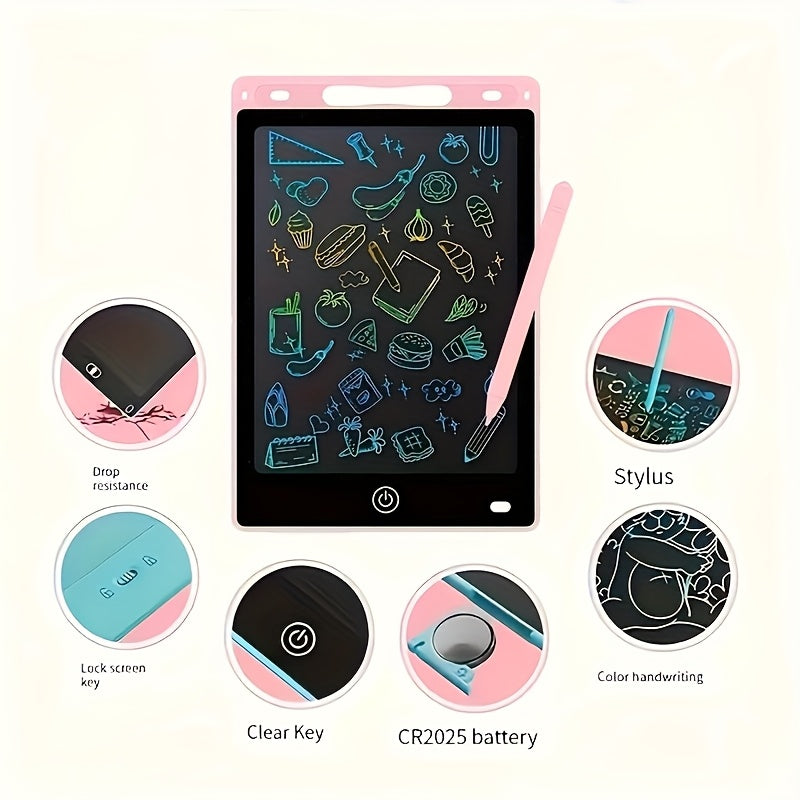 8.5-Inch Multi-Colour LCD Writing Tablet – Erasable & Convenient for Home & Office