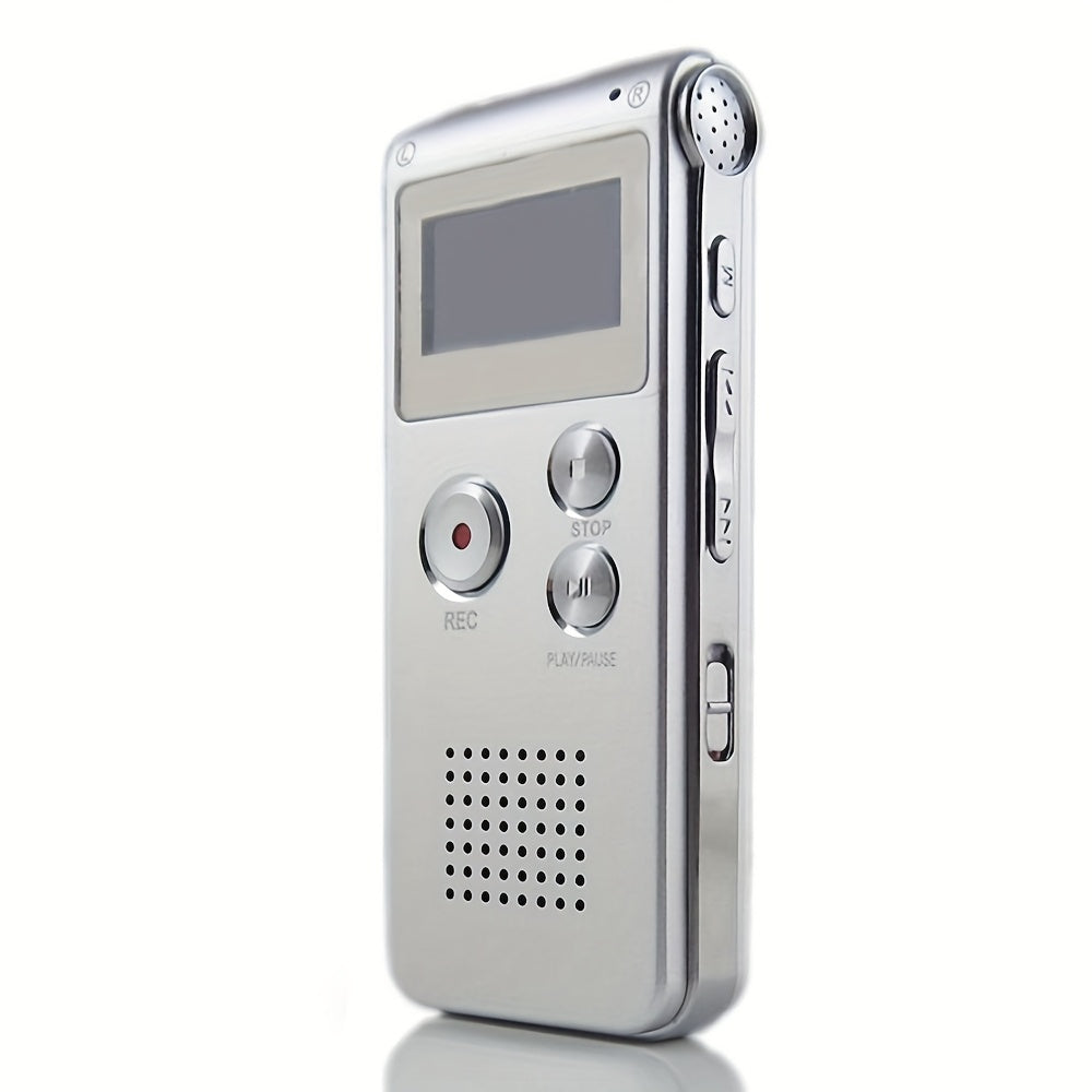 8GB Digital Voice Recorder & MP3 Player – Portable, Rechargeable & High-Quality Recording