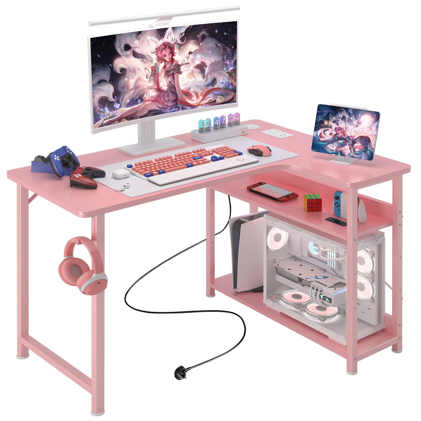 Premium COMHOMA L Shaped Gaming Desk