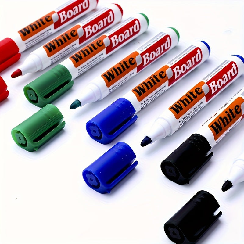 4PCS Erasable Whiteboard Markers β Perfect for Learning & Office Use - Multiple Styles