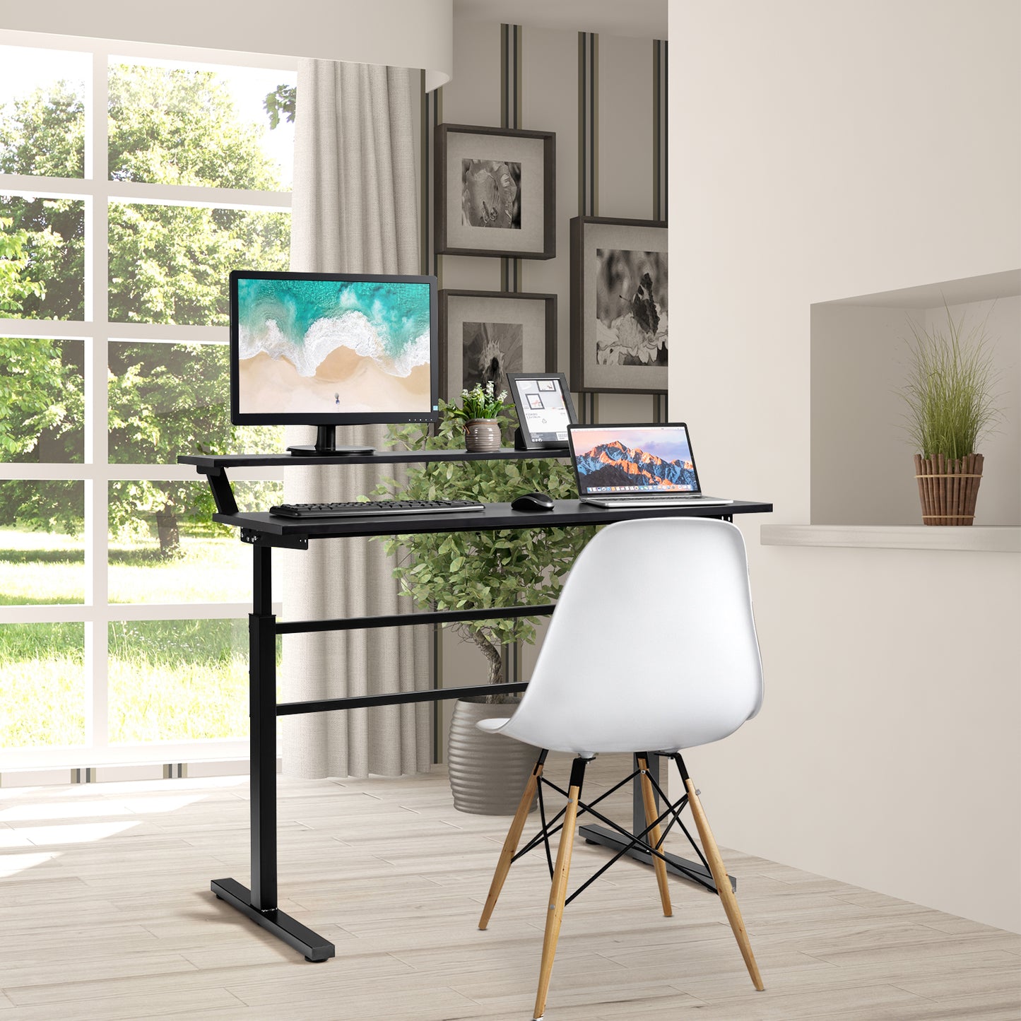 Height Adjustable Sit-to-Stand Desk β Ergonomic & Stylish