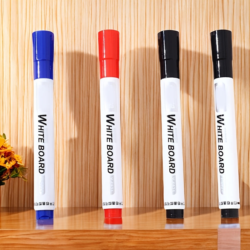 4PCS Erasable Whiteboard Markers β Perfect for Learning & Office Use - Multiple Styles