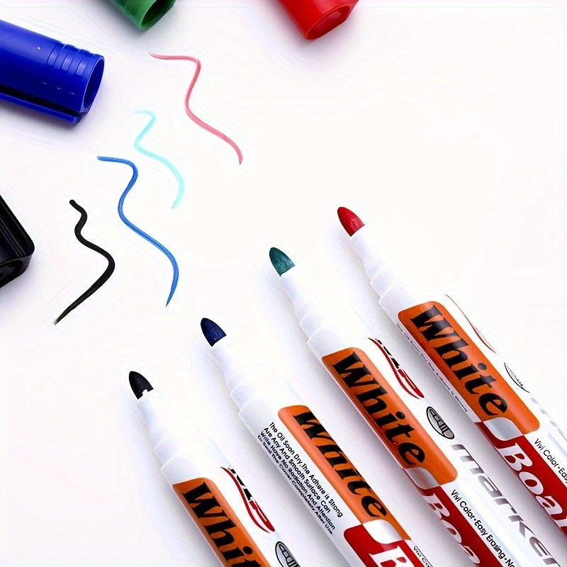 4PCS Erasable Whiteboard Markers β Perfect for Learning & Office Use - Multiple Styles
