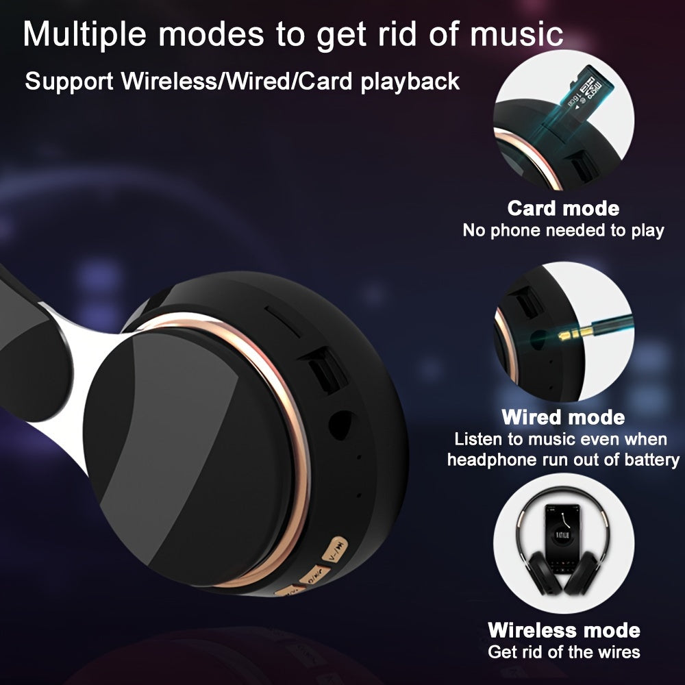07S Wireless Over-Ear Headphones – HD Sound, Long Battery Life & Comfort