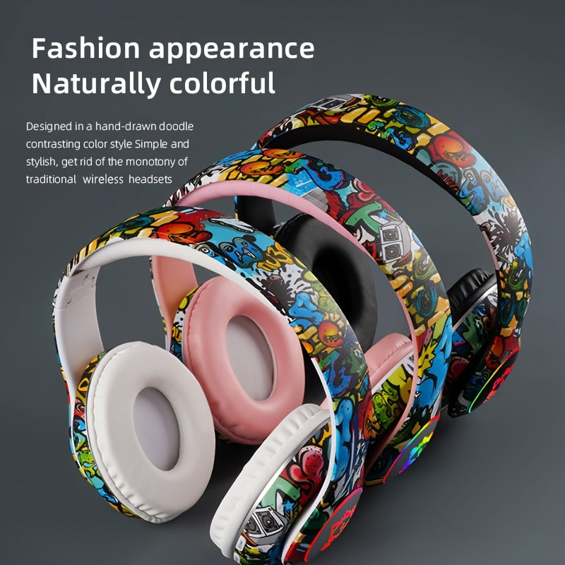 Wireless Foldable Gaming Headphones โ Long Battery Life & Immersive Sound
