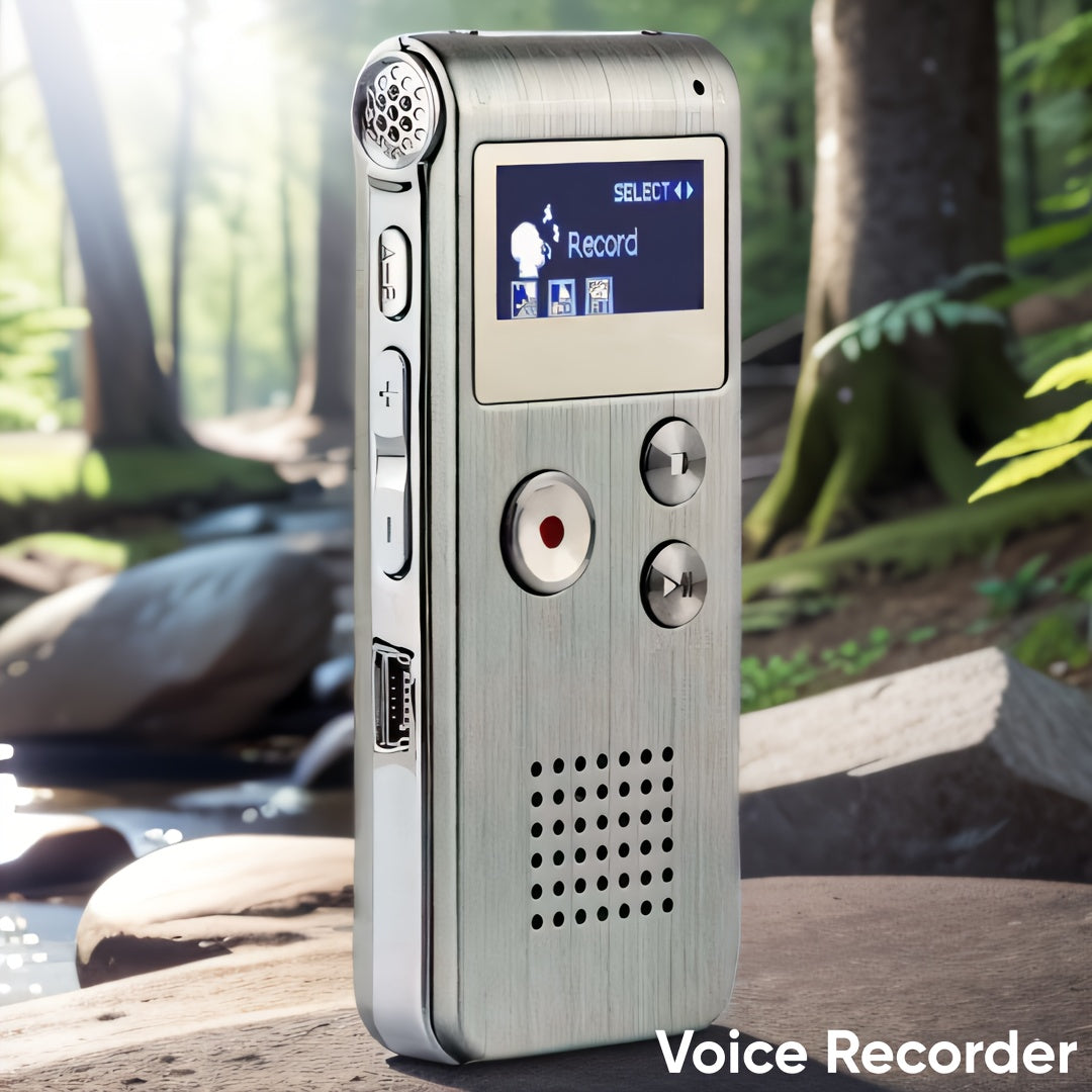 8GB Digital Voice Recorder & MP3 Player – Portable, Rechargeable & High-Quality Recording