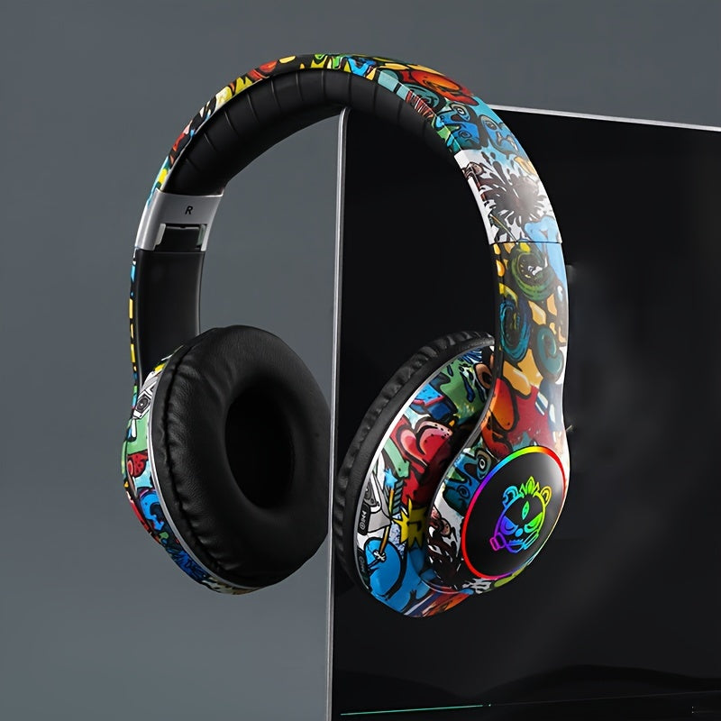 Wireless Foldable Gaming Headphones โ Long Battery Life & Immersive Sound