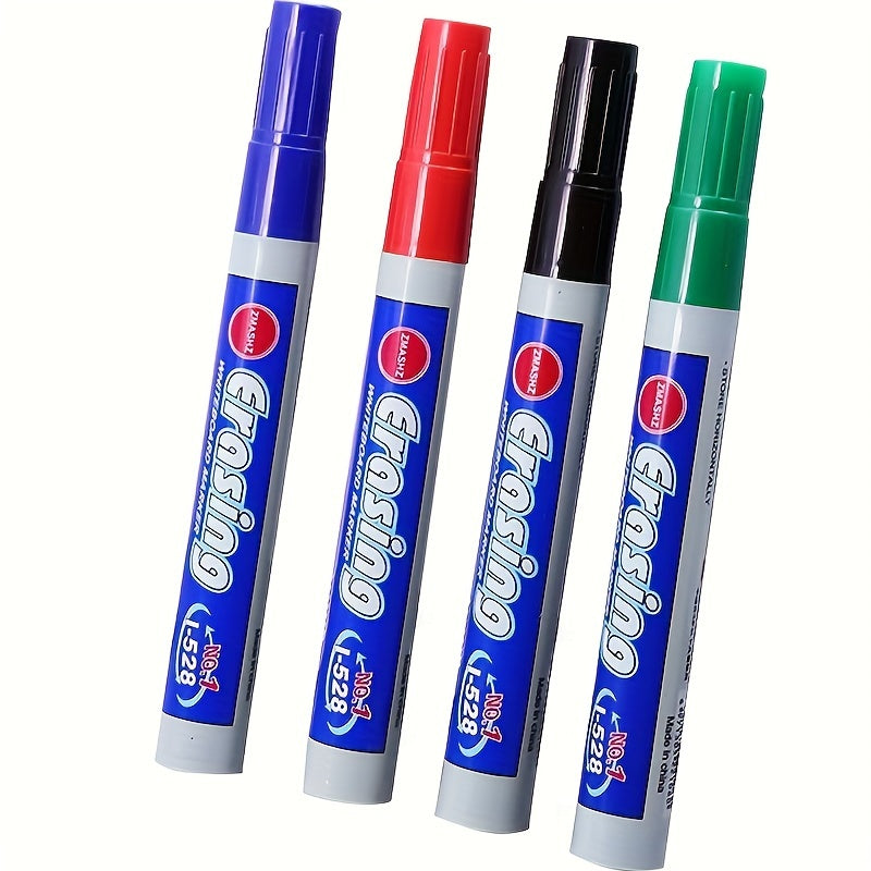 4PCS Erasable Whiteboard Markers β Perfect for Learning & Office Use - Multiple Styles