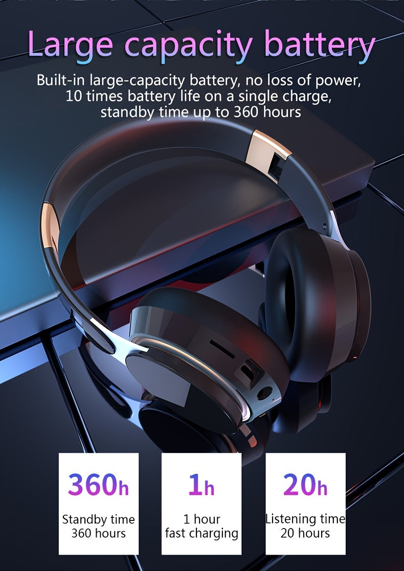 07S Wireless Over-Ear Headphones – HD Sound, Long Battery Life & Comfort