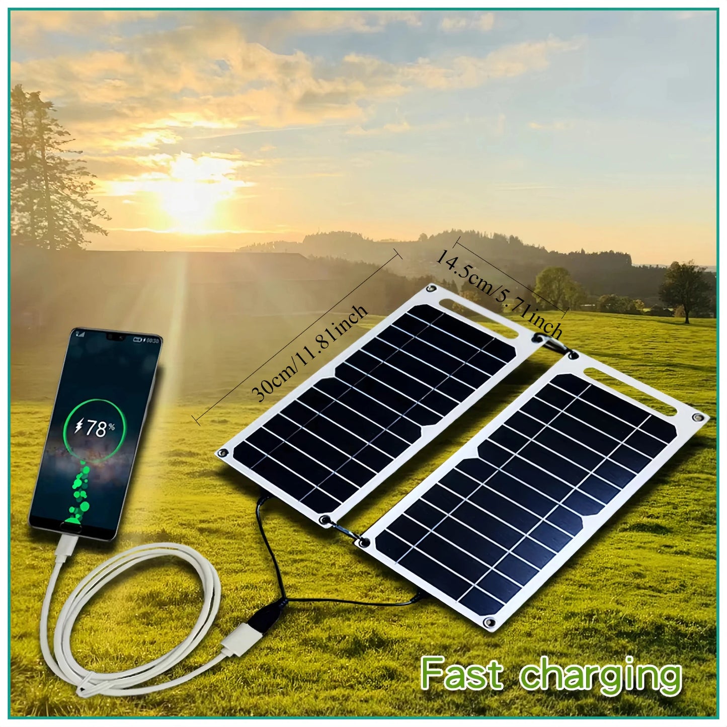 Chargeur de téléphone portable à panneau solaire