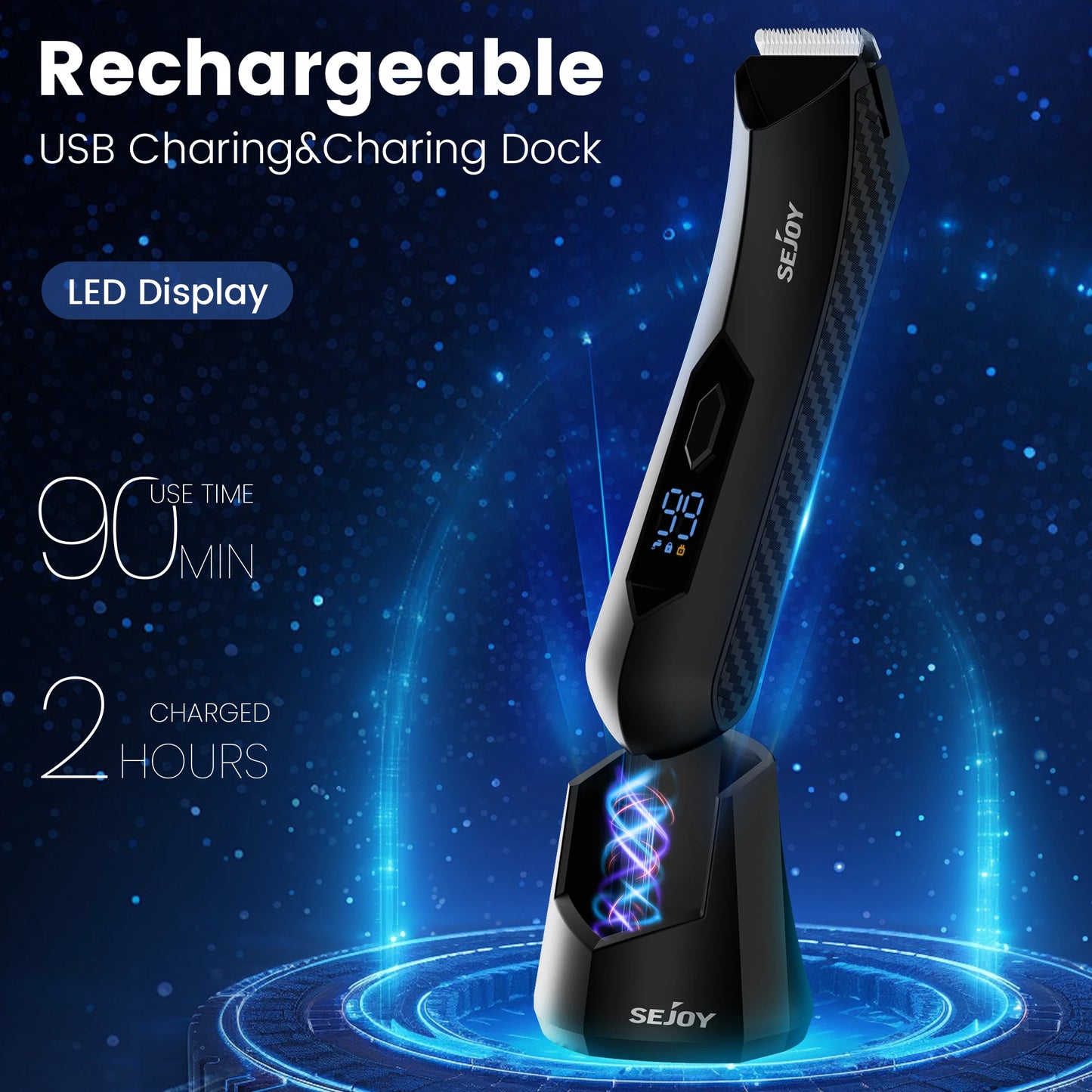 Elite Wet & Dry Precision Grooming: Recortador de vello y cortapelos recargable