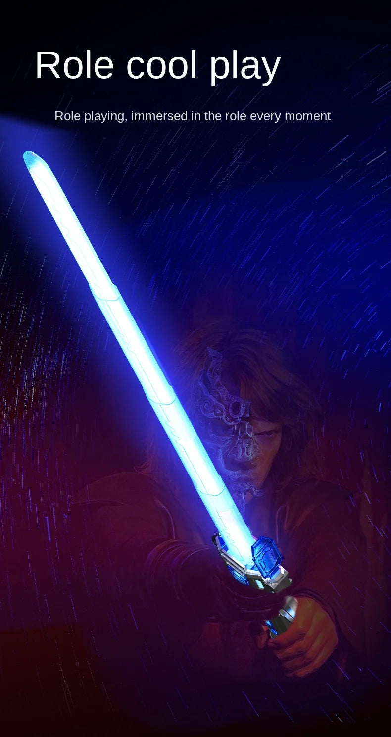 Colourful Glowing Telescopic Laser Sword β Flashing Lights & Sound Effects!