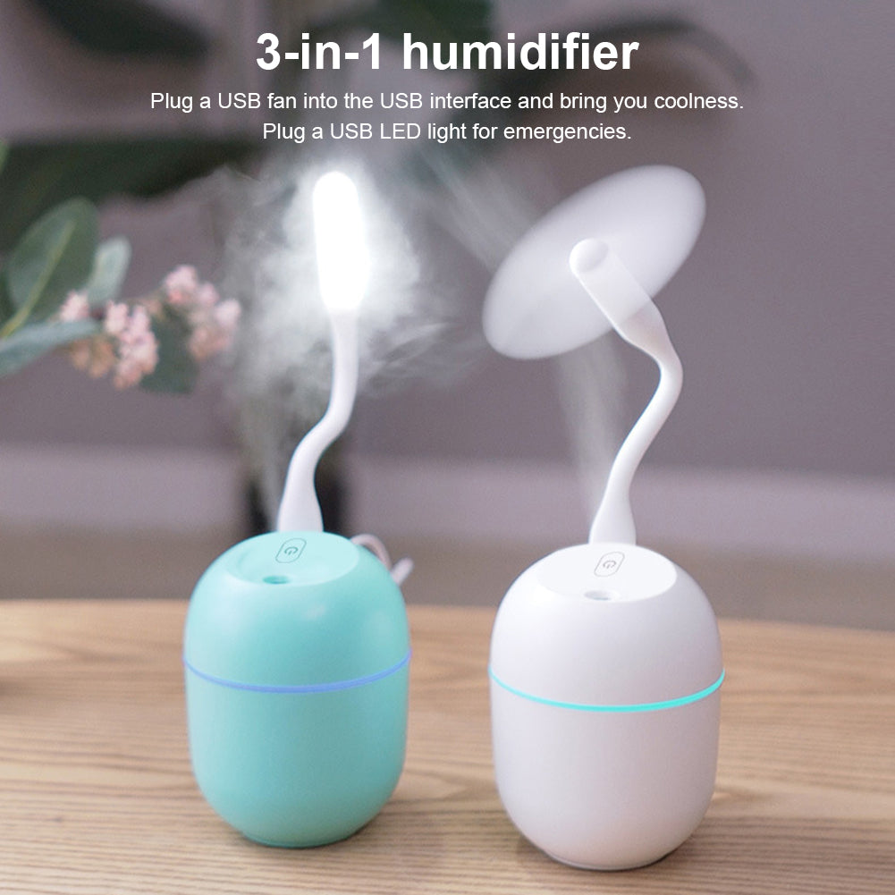 Minimalist Ultrasonic Air Humidifier with LED Lamp Romantic Light