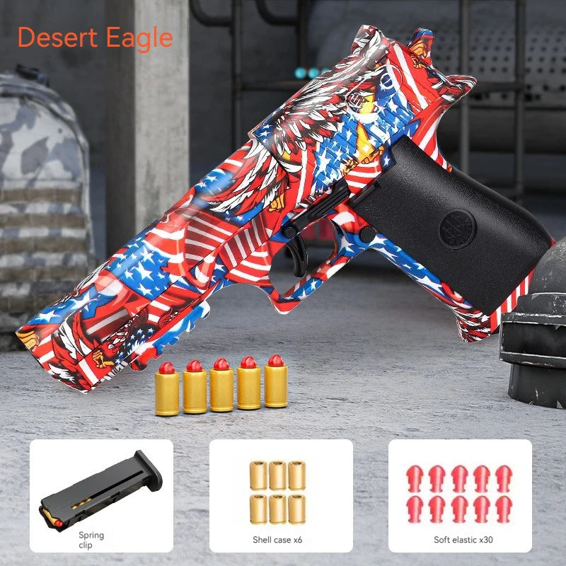 Super Soft Bullet Toy Gun – Realistic Shell Ejection & Manual Action!