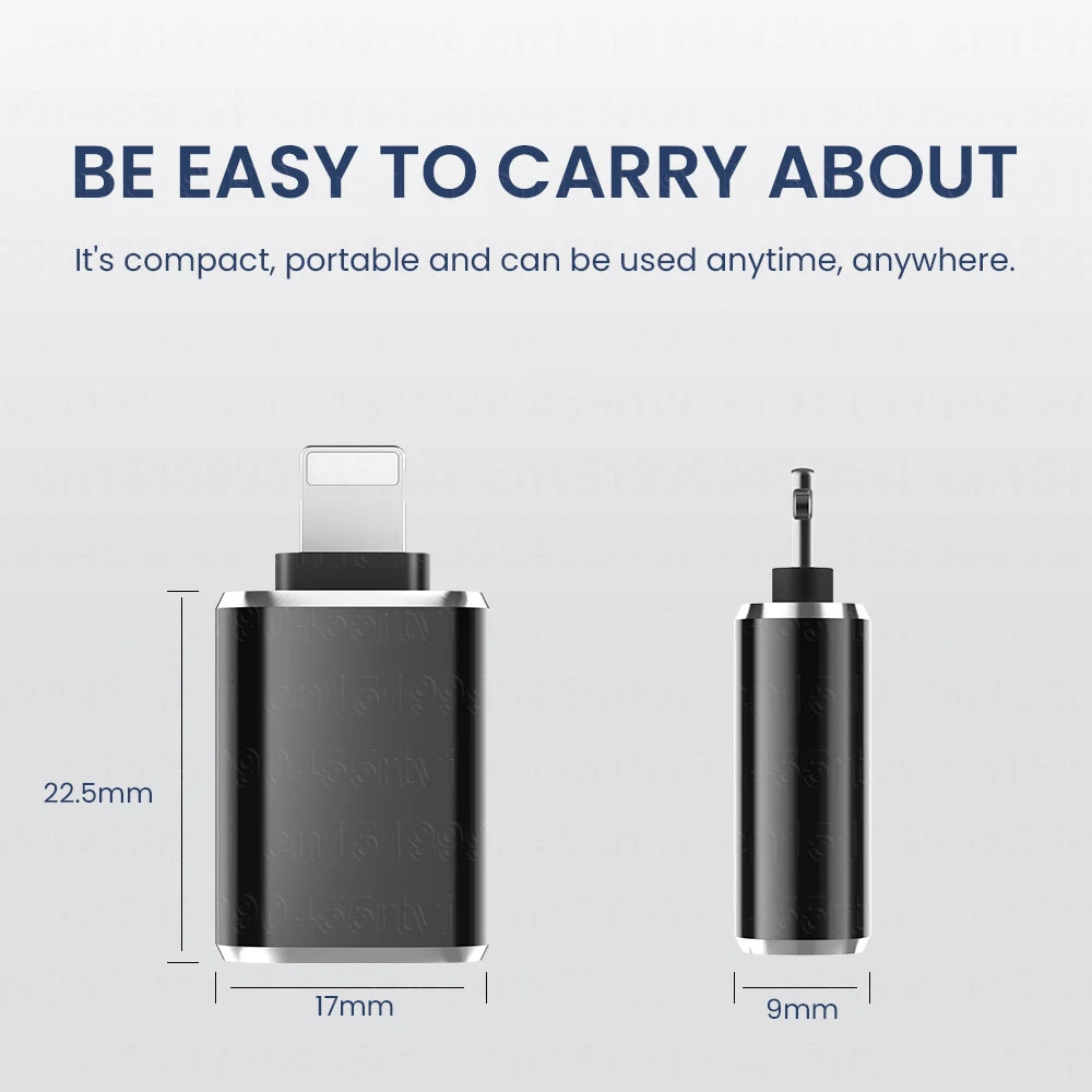 USB 3.0 OTG Adapter for iPhone & iPad – High-Speed Data Transfer & Device Connectivity