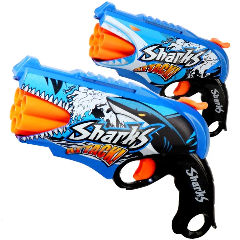 Graffiti Shark Soft Bullet Toy Gun β Safe & Fun Outdoor Action