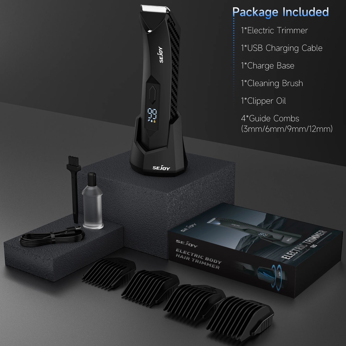 Elite Wet & Dry Precision Grooming: Recortador de vello y cortapelos recargable