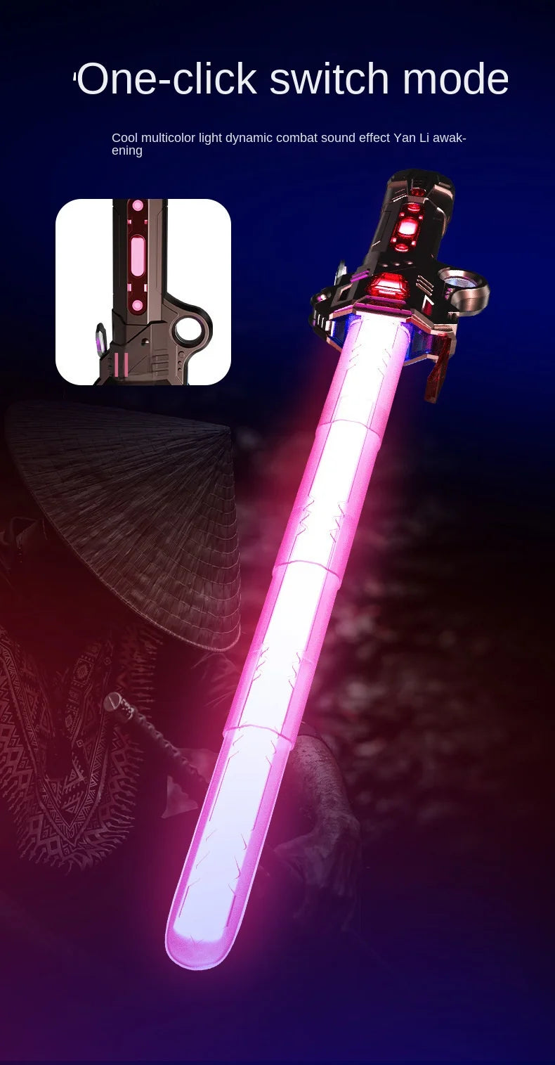 Colourful Glowing Telescopic Laser Sword β Flashing Lights & Sound Effects!