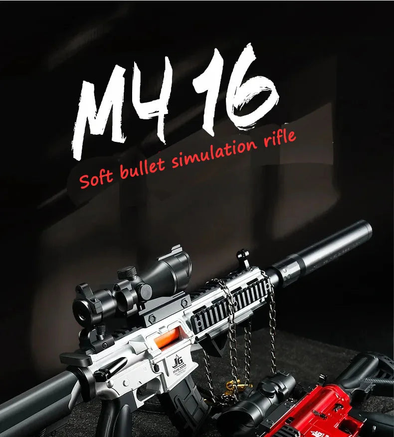 M416 Soft Bullet Toy Gun – Realistic Shell Ejection & Manual Bolt Action