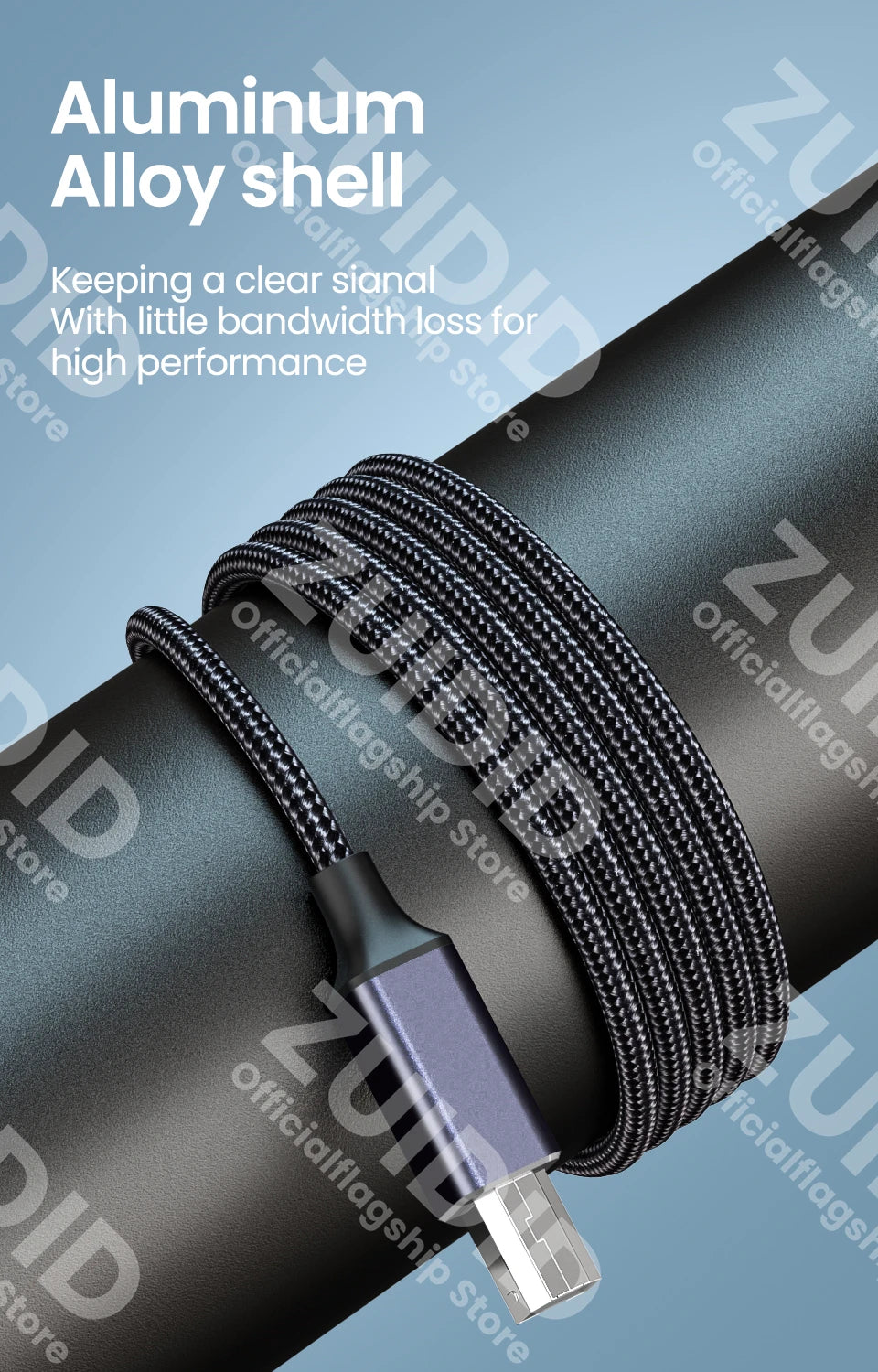 Both USB Types to USB Type B 2.0 Cable β Compatible with Printers, Cameras, and More