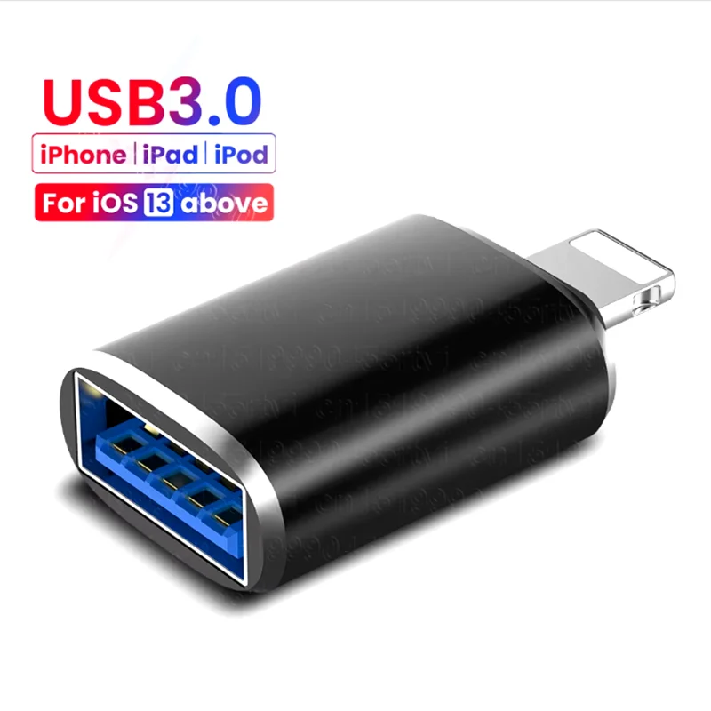 USB 3.0 OTG Adapter for iPhone & iPad – High-Speed Data Transfer & Device Connectivity