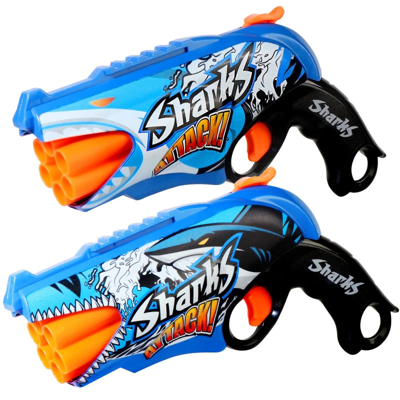 Graffiti Shark Soft Bullet Toy Gun β Safe & Fun Outdoor Action