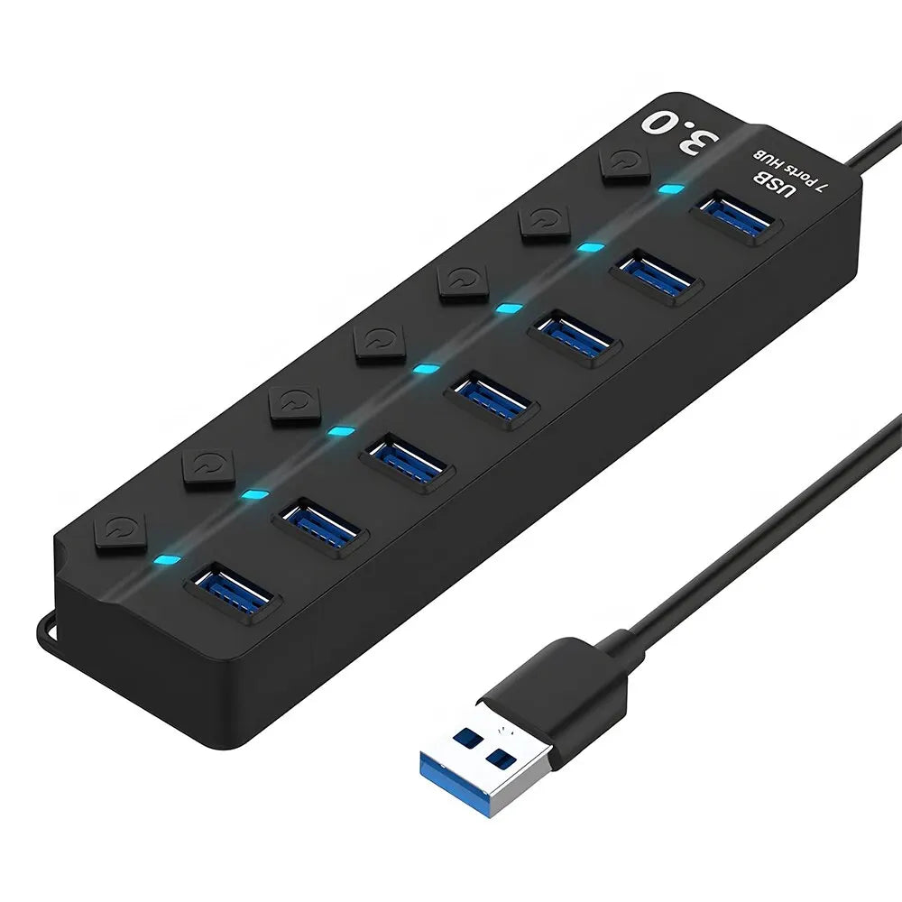 DBIT 7-IN-1 USB Hub – Expand Your Connectivity with USB 3.0/2.0 Ports