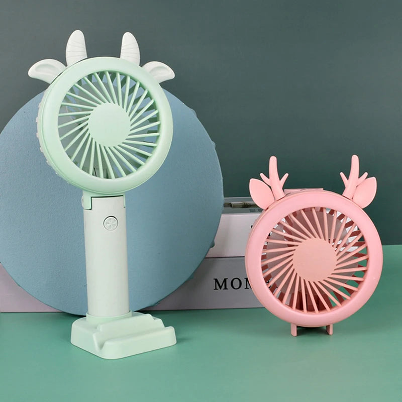 USB LED Light Handheld Fan β Portable, Rechargeable & Multifunctional