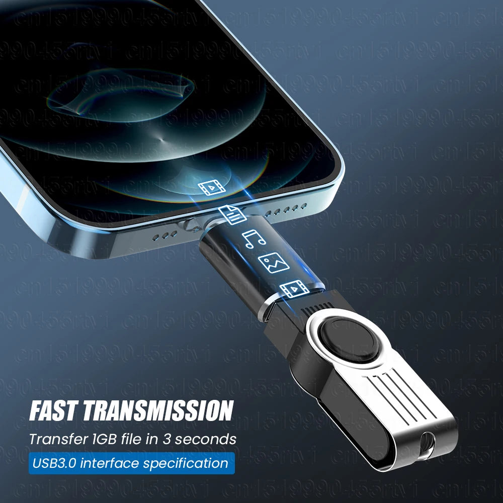 USB 3.0 OTG Adapter for iPhone & iPad – High-Speed Data Transfer & Device Connectivity