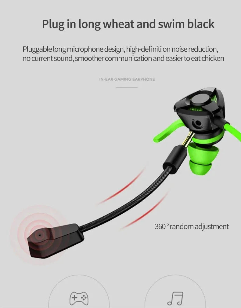 VIKEFON PRO Gaming Earbuds With Mic