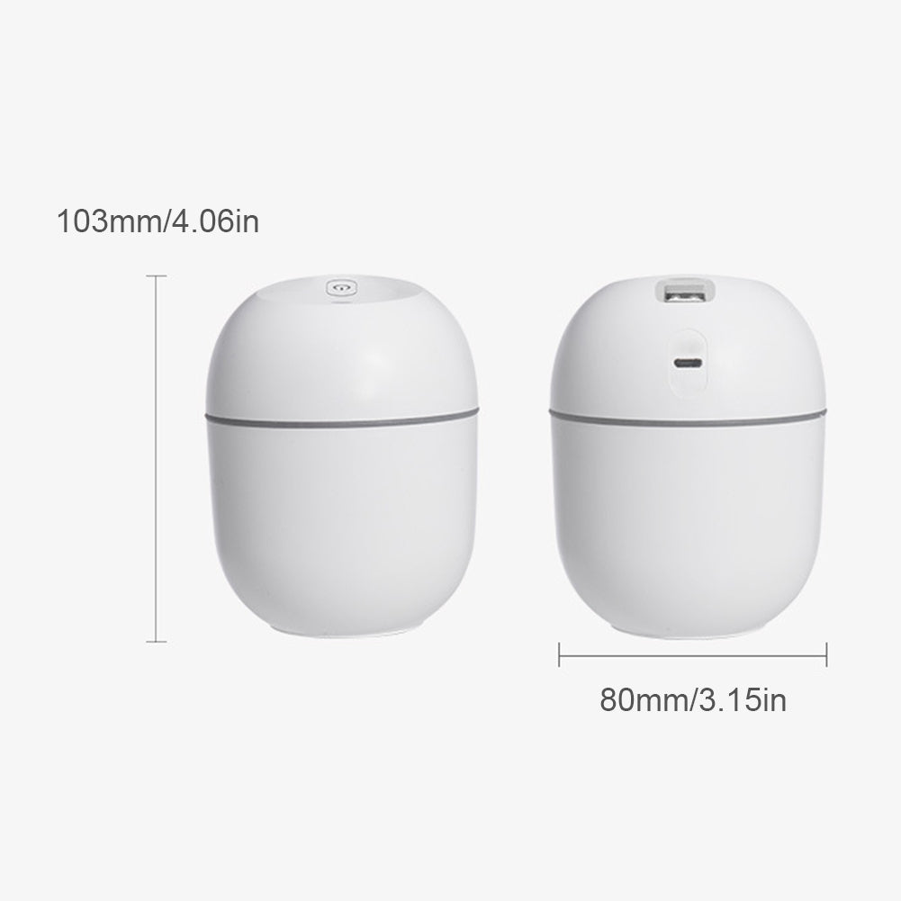 Minimalist Ultrasonic Air Humidifier with LED Lamp Romantic Light