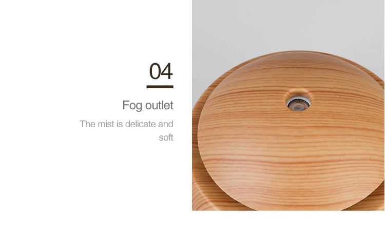 Wood Grain Ultrasonic Humidifier