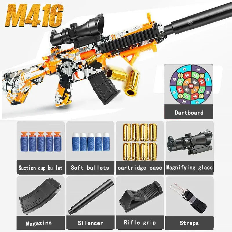 M416 Soft Bullet Toy Gun – Realistic Shell Ejection & Manual Bolt Action