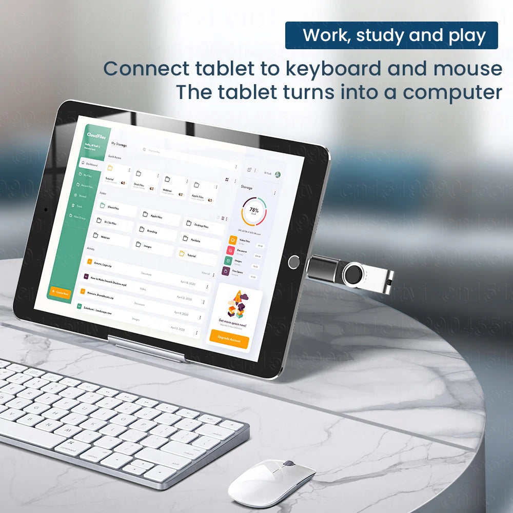 USB 3.0 OTG Adapter for iPhone & iPad – High-Speed Data Transfer & Device Connectivity