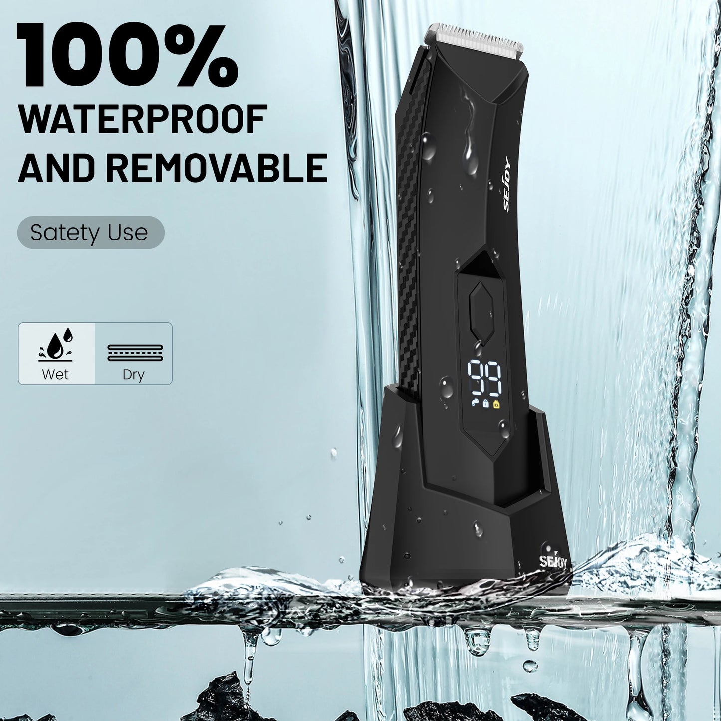 Elite Wet & Dry Precision Grooming: Recortador de vello y cortapelos recargable