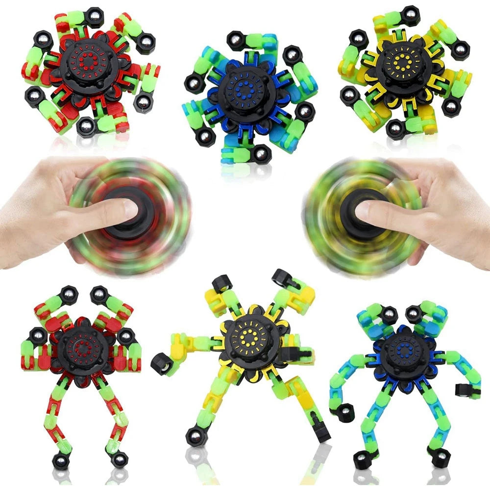Glow in The Dark Robot Fidget Spinners