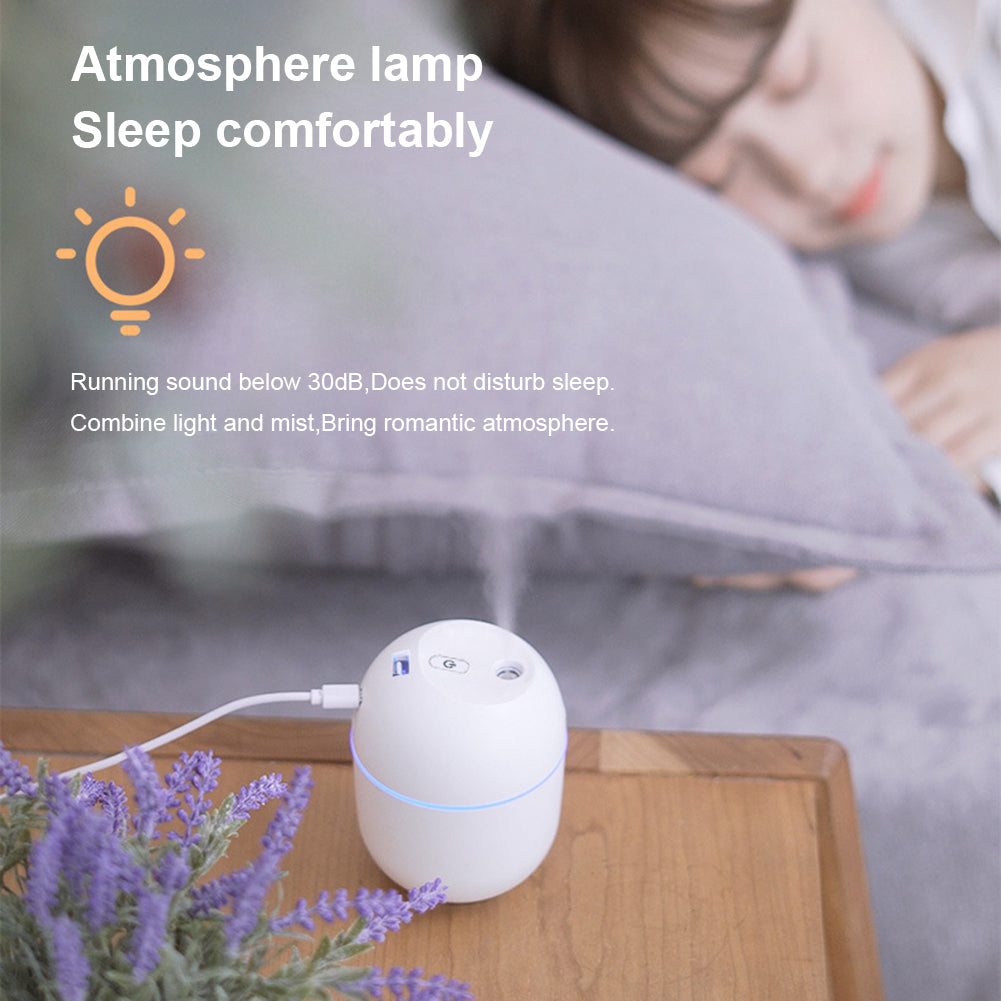 Minimalist Ultrasonic Air Humidifier with LED Lamp Romantic Light