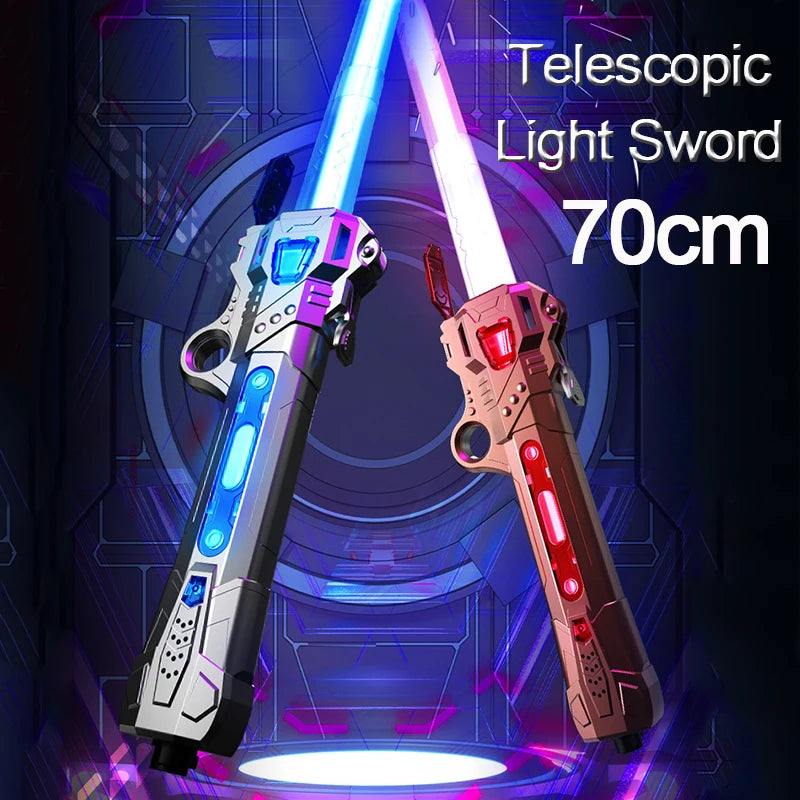 Colourful Glowing Telescopic Laser Sword β Flashing Lights & Sound Effects!
