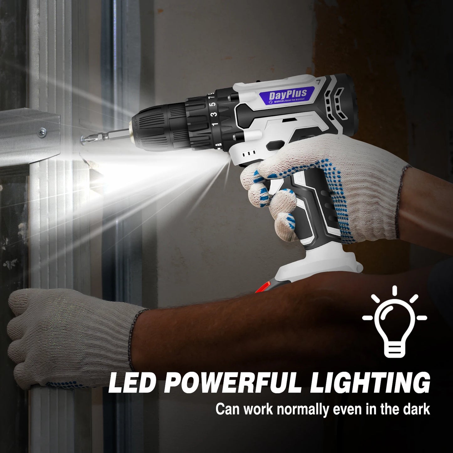 21V Cordless Drill Driver – Powerful & Versatile for Home DIY - Complete Set