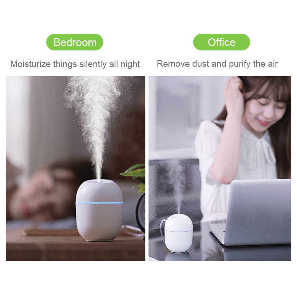 Minimalist Ultrasonic Air Humidifier with LED Lamp Romantic Light