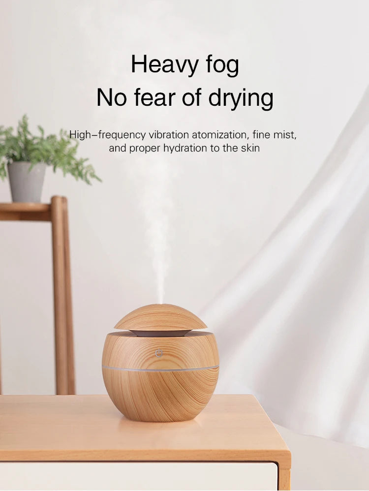 Wood Grain Ultrasonic Humidifier