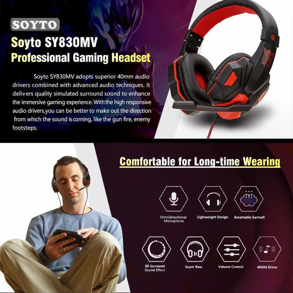 OCCKIC Over-Ear Professional Gaming Headset