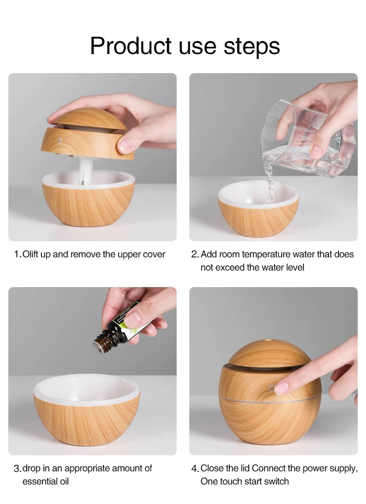 Wood Grain Ultrasonic Humidifier