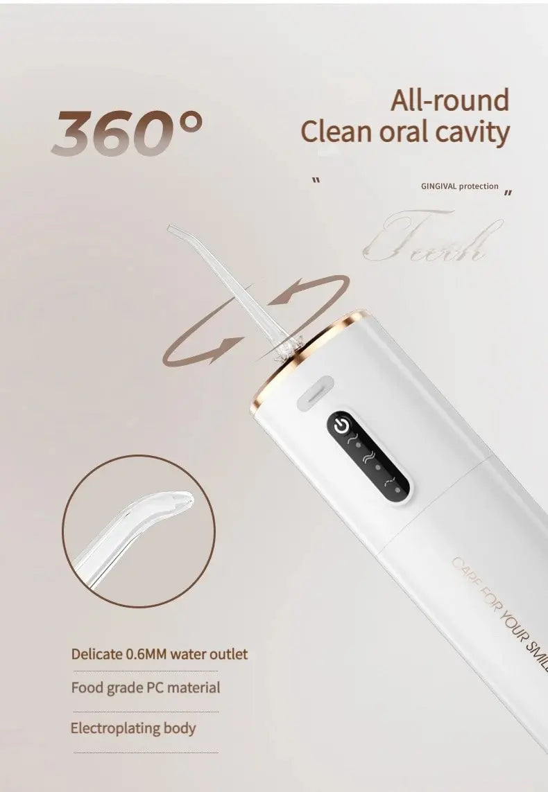 Portable Rechargeable Oral Irrigator – Deep Cleaning for a Healthier Smile!