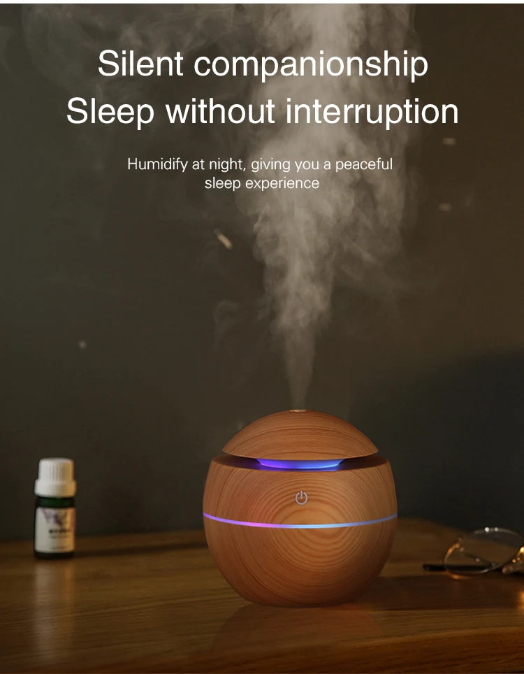 Wood Grain Ultrasonic Humidifier