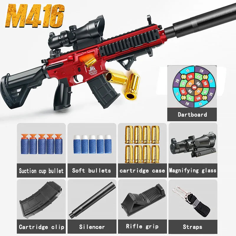 M416 Soft Bullet Toy Gun – Realistic Shell Ejection & Manual Bolt Action